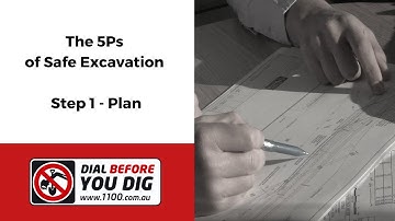 Dial Before You Dig. Step 1 - Plan