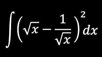 Integral of (sqrt x-1/sqrt x)^2 | HV math Academy