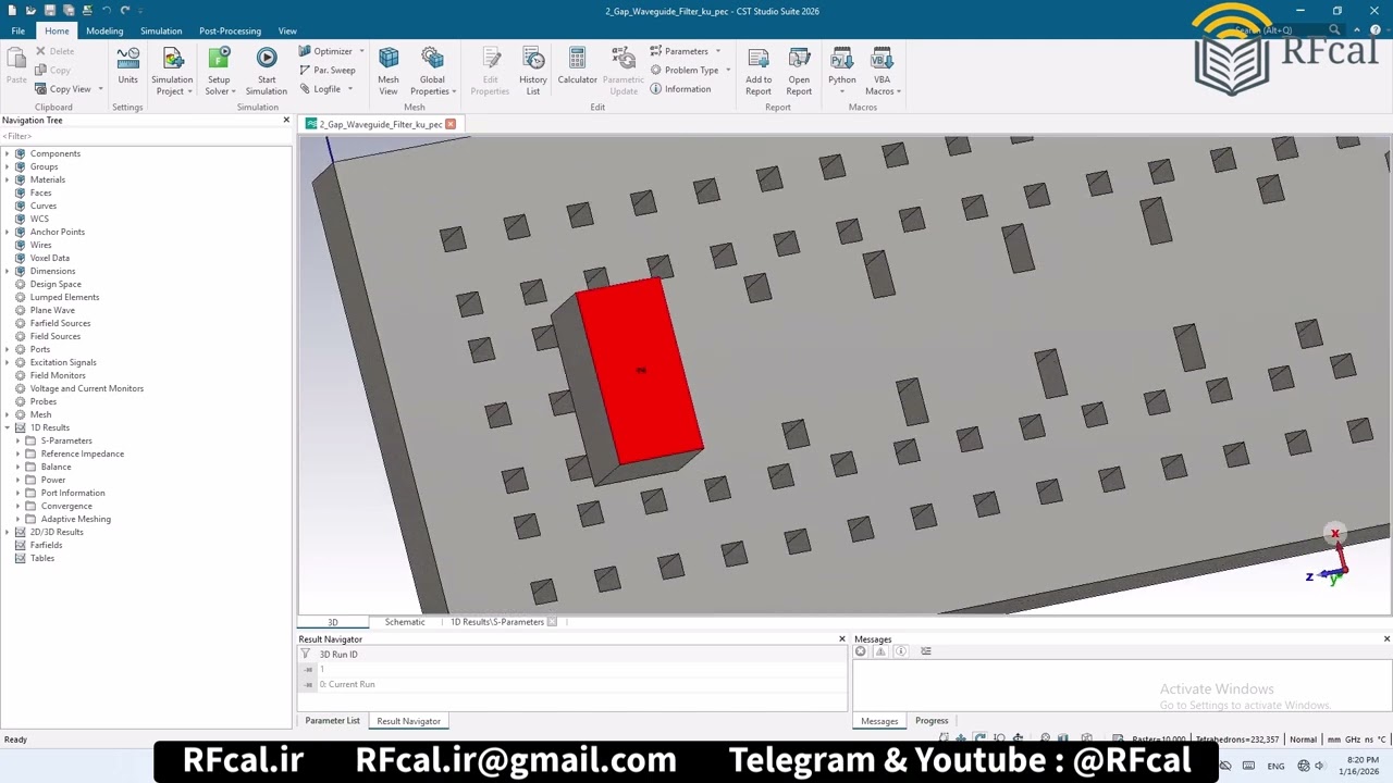 Gap Waveguide Filter ku 13.9-14.2 GHz pec number2