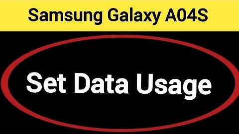How to set data usage Samsung Galaxy A04s, data limit Kaise lagaen