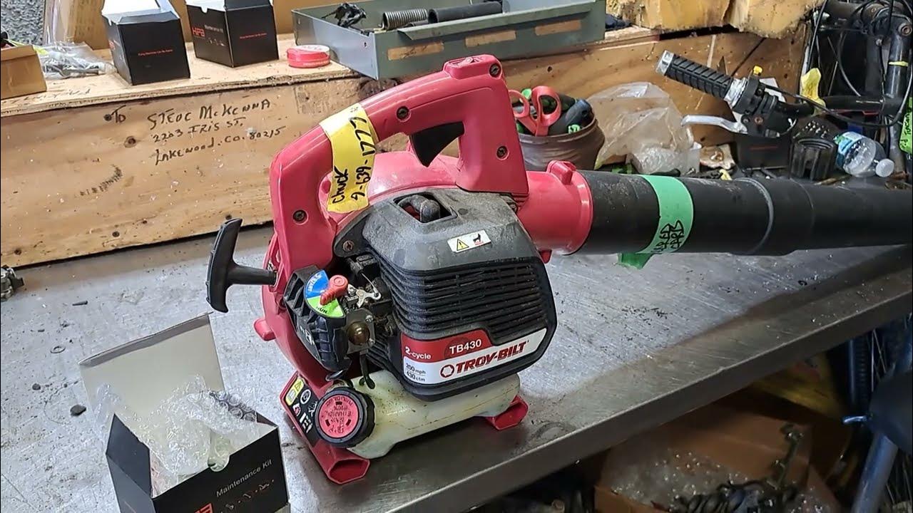 troybilt tb430 blower carburetor fuel line kit install carb repair kit