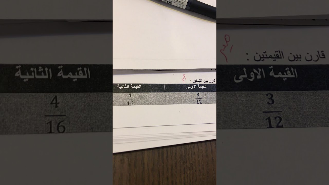 قدرات( القسم الكمي) أسئلة المقارنه