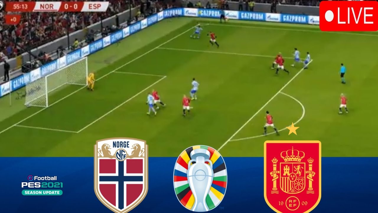 Noruega vs España EN VIVO Clasificatorios para la Eurocopa 2025