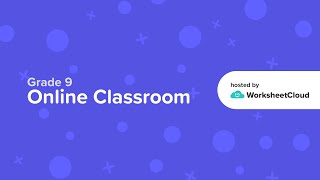 Grade 9 - Mathematics - Functions and Relations 1 - WorksheetCloud Video Lesson