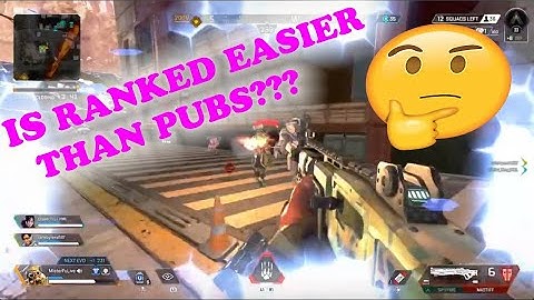 IS RANKED EASIER THAN PUBS??? (PS4 Apex Legends)