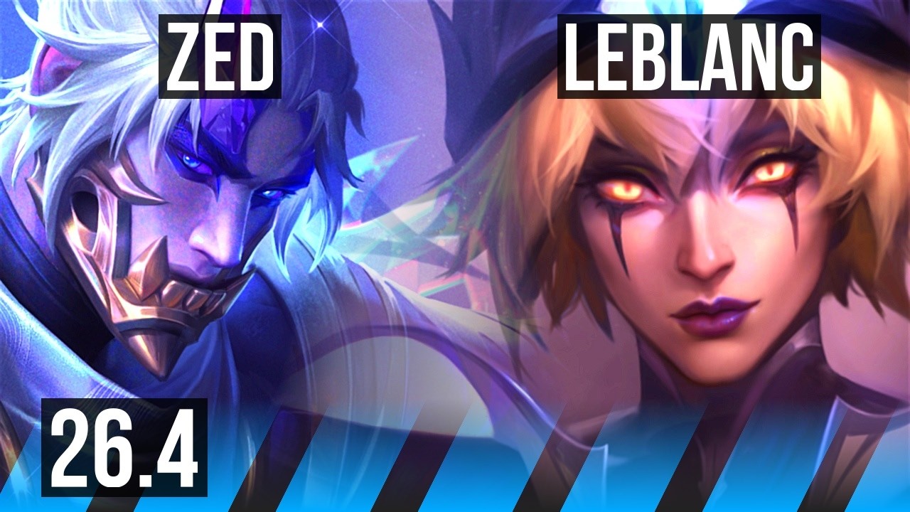 ZED vs LEBLANC (MID) | Good KDA: 15/2/7 | KR Diamond | 26.4 - YouTube
