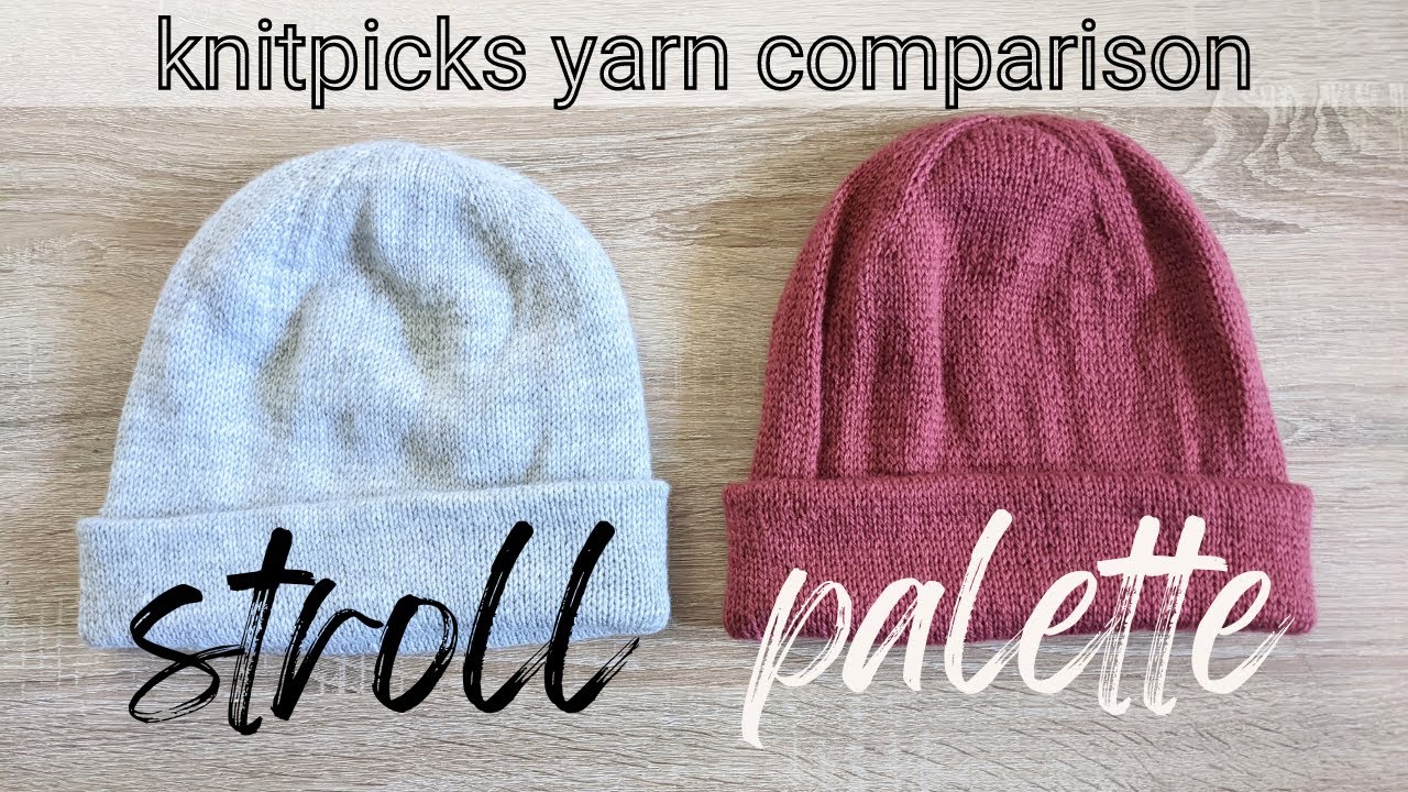 Yarn Comparison - KnitPicks Stroll vs. Palette - hollybellknits