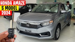 Honda Amaze Better than Dzire | S Model 2024 | Detailed review