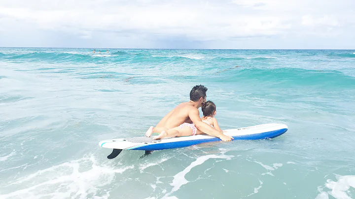 Jemma's 1st Surf Session (2 yrs old)