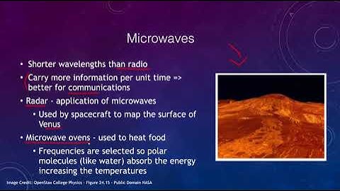 Lesson 7 - Lecture 2 - The Electromagnetic Spectrum - OpenStax
