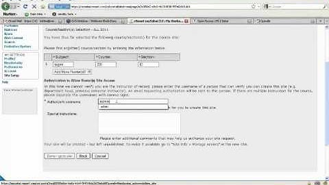 How to create a course in rSmart