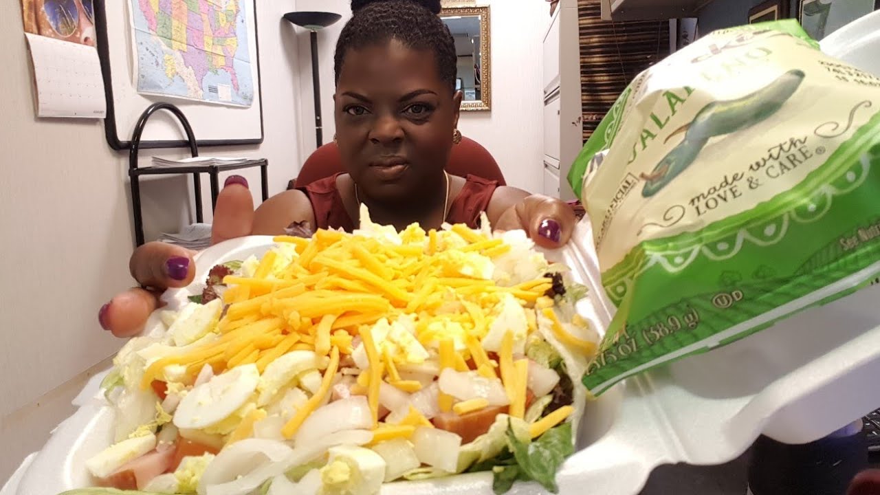 Cafeteria Chef Salad & Jalepeno Potato Chips(extreme crunch)