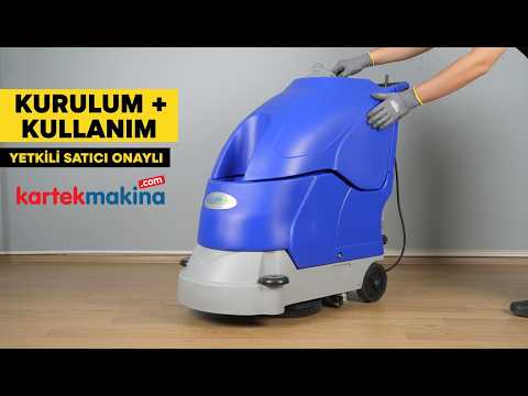 Elektrikli Zemin Temizleme Makinesi Cleanvac E 4501 video 4