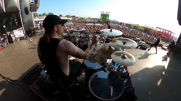 Bleed From Within - I Am Damnation Drum Cam - Live in Athens