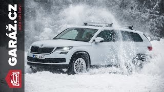 Škoda Kodiaq 4x4: Test GARÁŽ.cz - Se Škodovkou na sněhu (snow drift)