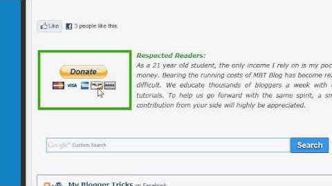 How To Add Paypal Donate button To Blogger Blogs?  Blogger Tricks