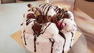 كلاص او ايس كريم حجم عائلي بمكونات بسيطة وكمية كثيرة سهل التحضير ice cream