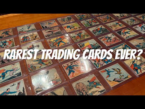 rare superman cards The FIRST Trading Cards? 1940 Gum Set Shocks Non-Sport Collectors! card protector 1990's DC Comics Cosmic Cards