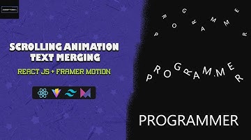 Create text merging animation [scrolling animation] | React js + Framer motion