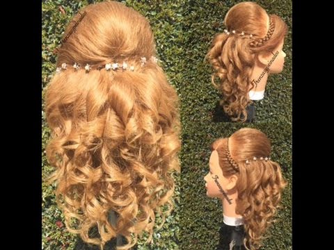 Semi Recogido Con Ondas Y Trenzas Half Updo With Curls And Braids Semi Recogido Con Ondas Y Trenzas Half Updo With Curls And Braids