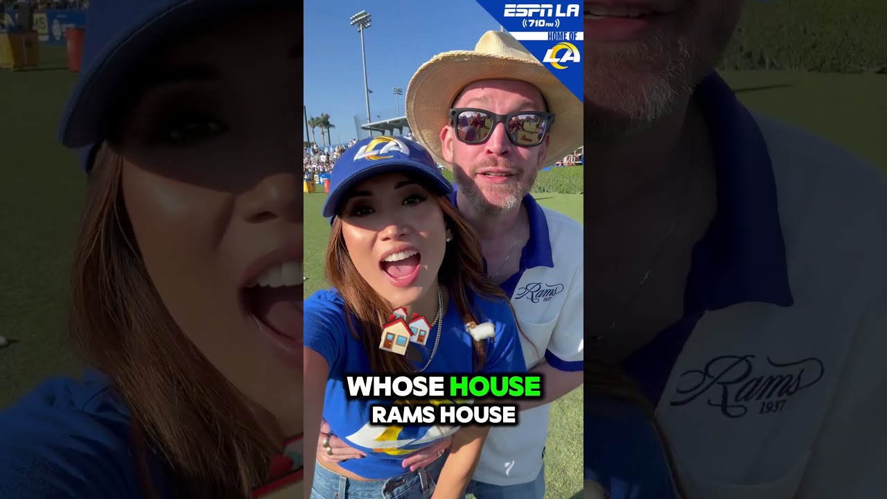 Brenda Song & Macaulay Culkin repping ESPN LA & The Rams House 🐏😎 