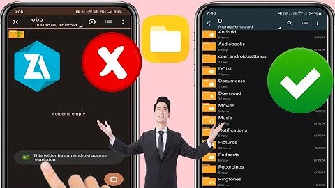Obb/data folder access restriction - fix this folder has android access restriction Zarchiver 2025