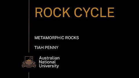 Metamorphic rocks for year 11 Earth and Environmental Science students