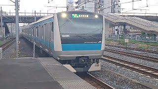 JR東日本京浜東北線233系サイ180編成各駅停車南浦和行き西川口駅到着(2024/5/9)