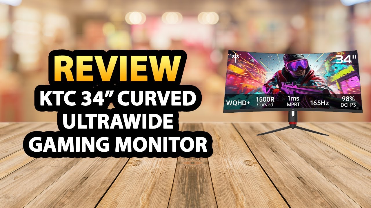 KTC 34 Inch Curved Ultrawide Gaming Monitor Review - YouTube