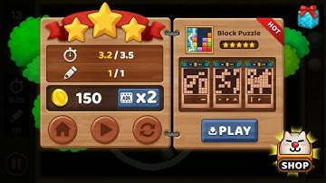 Brainy Rush Wood Block Physics Puzzle Level 11 12 13 14 15 Walkthrough
