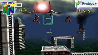 StarFox 64 - Gameplay Nintendo 64 1080p (Project 64)