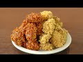 양념을 발라도 바삭한, 라면 닭강정 만들기 :: 바삭한치킨 :: 라면요리 :: Crispy Fried Seasoned Ramen Chicken, Yangnyeom Chicken