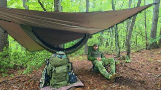 HEAVY RAIN Hammock Camp | Coffee, Cook, & Bushcraft | Hammock Gear Circadian Pro