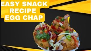 EASY EVENING SNACK RECIPE| HOW TO MAKE EGG CHAP| EGG SNACK RECIPE