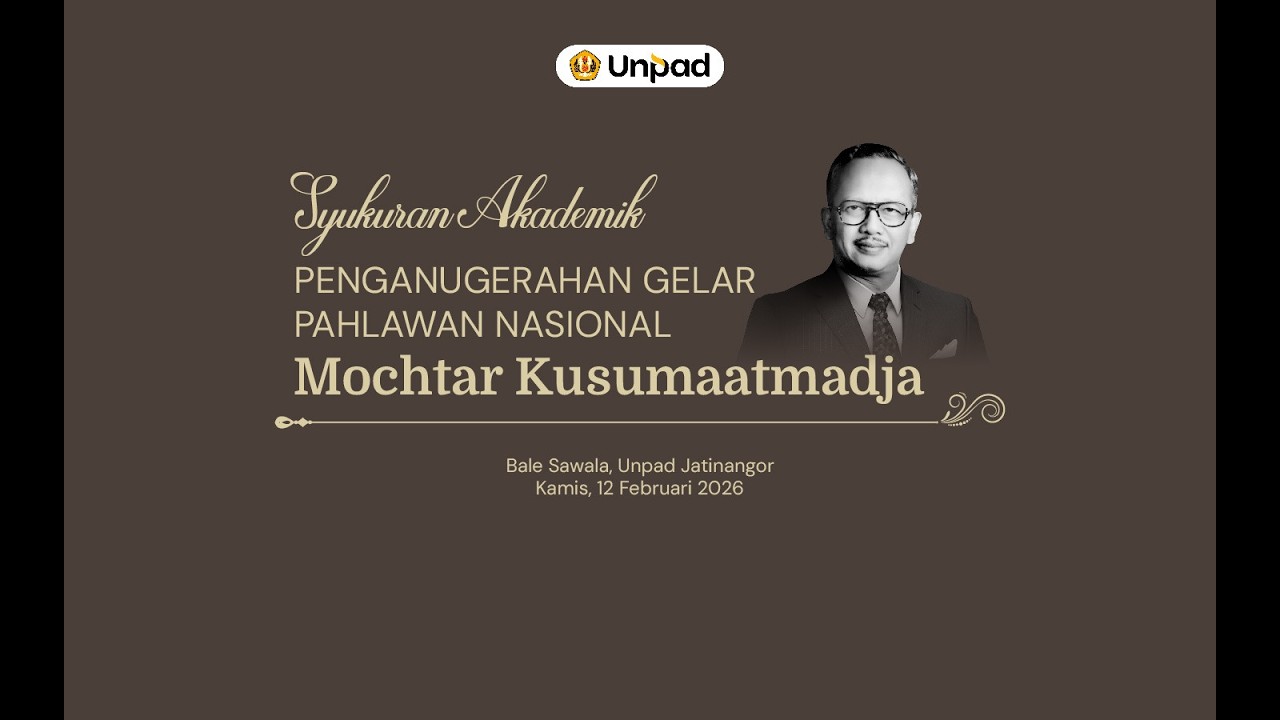 Syukuran Akademik: Penganugerahan Gelar Pahlawan Nasional Kepada Prof. Mochtar Kusumaatmadja