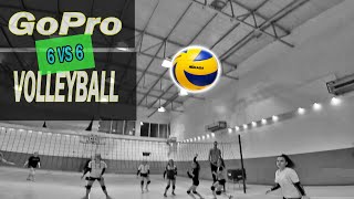 AMAZING GoPro VIEW VOLLEYBAL TRAINING-6 vs 6 volleyball