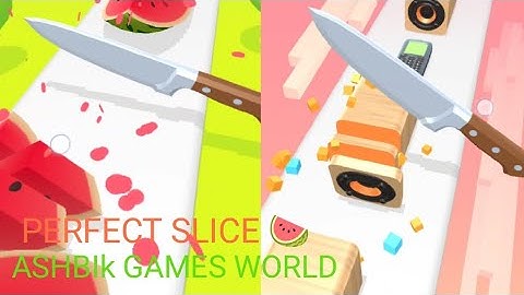 Perfect Slice Cutting Game Challenge 🍉🍕 | Super Satisfying Game ✨