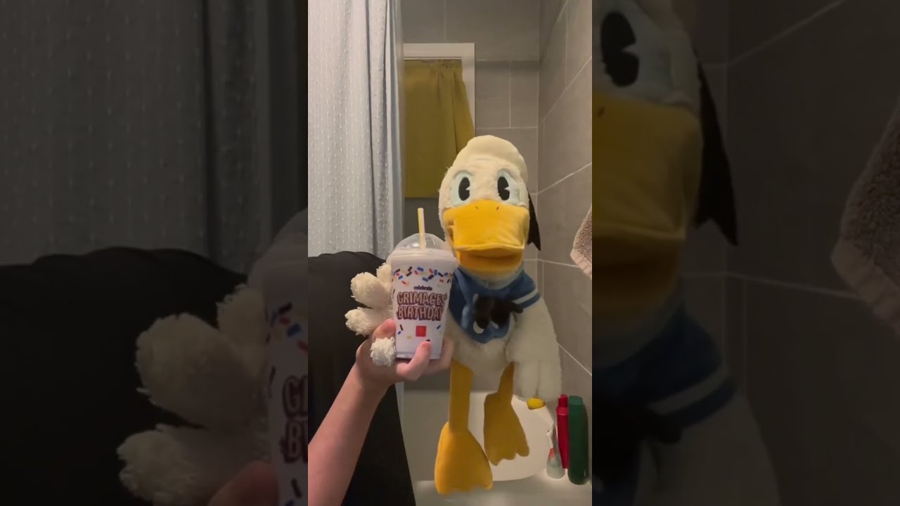 Donald Ducc Tries The Grimace Shake