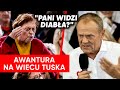 Tusk: Pani jest ofiarą Kaczyńskiego. Wrzawa w Koninie