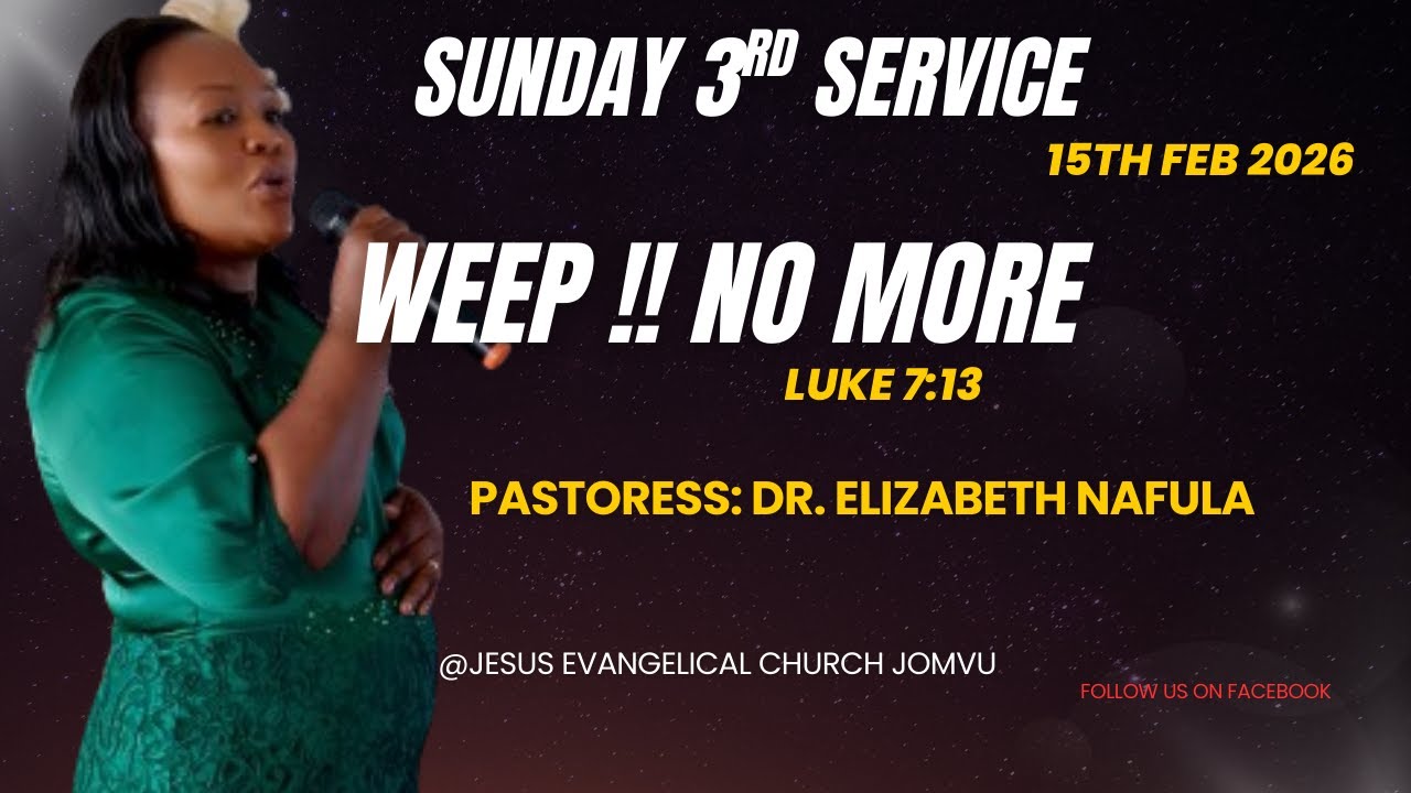 3RD SERVICE MINISTERED BY PASTORESS DR. ELIZABETH NAFULA
