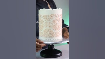 How to use a stencil to decorate a cake with butter cream