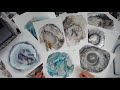 Watercolor, Crackle Paste &amp; Salt Experiments -- Patti Tolley Parrish