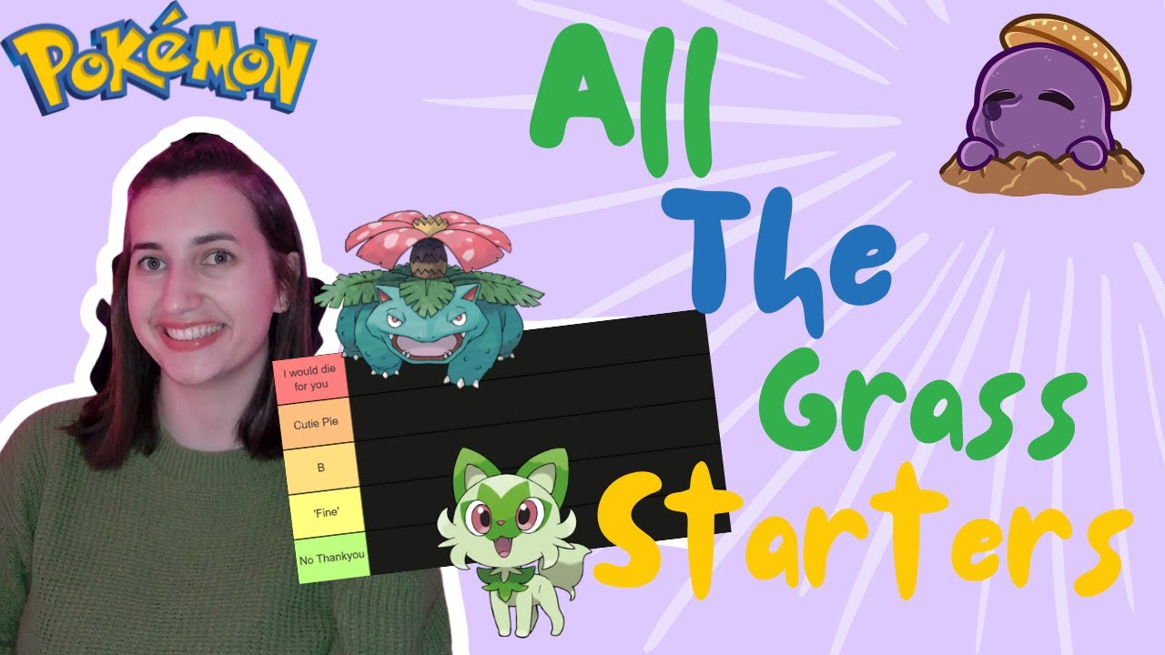 Ranking EVERY Grass Type Starter in Pokémon ! YouTube