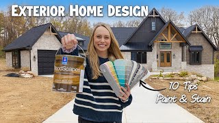 10 Tips Choosing Exterior Paint and Stain Colors | Building a House Ep. 27