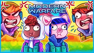 Modern Warfare but we make our random teammates REALLY mad...