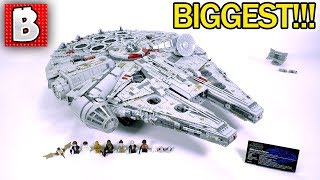 LEGO Star Wars 75192 Millennium Falcon 2017 Ultimate Collector Series Review! BIGGEST SET EVER!!!