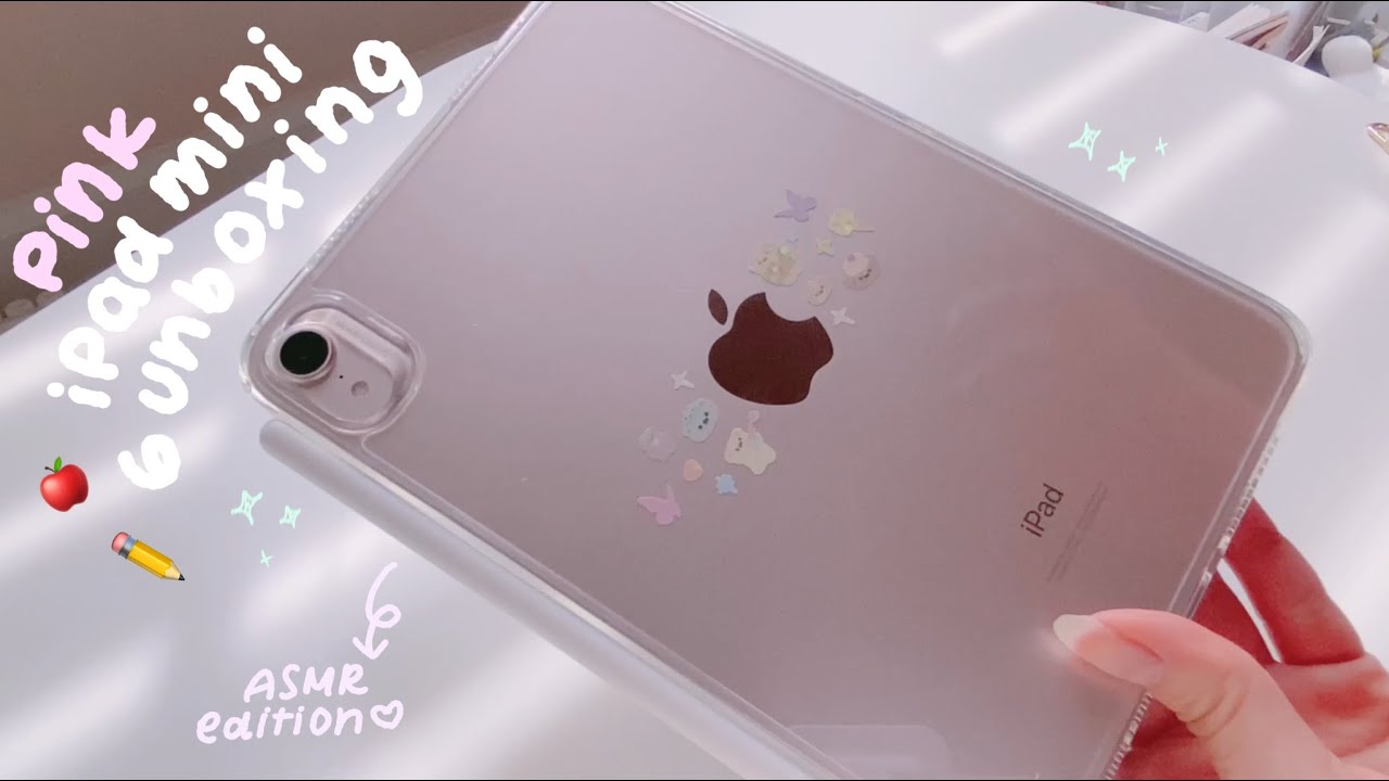 Unboxing iPad Mini Pink + Apple Pencil 2 *cute accessories* 