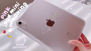 ipad mini 6 pink unboxing 🍎🤍 asmr edition