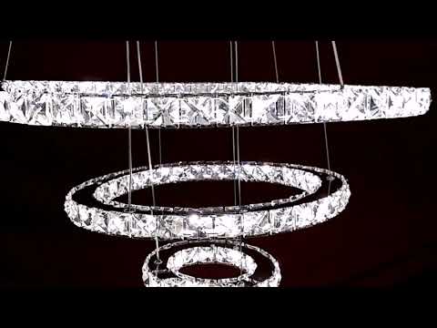 Хрустальная Led люстра.