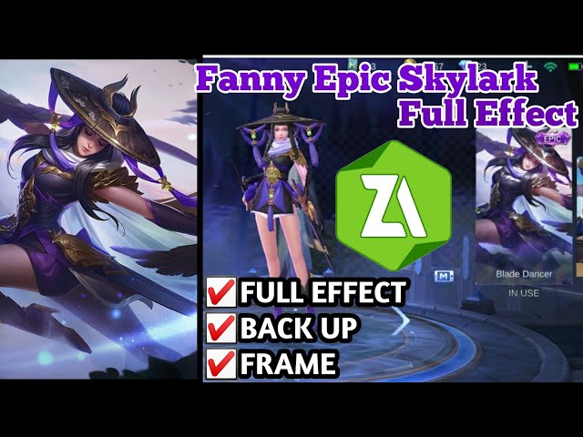 Newest Update ! Script Skin Epic Fanny Skylark Full Effect u0026 Frame ! [MLBB] class=